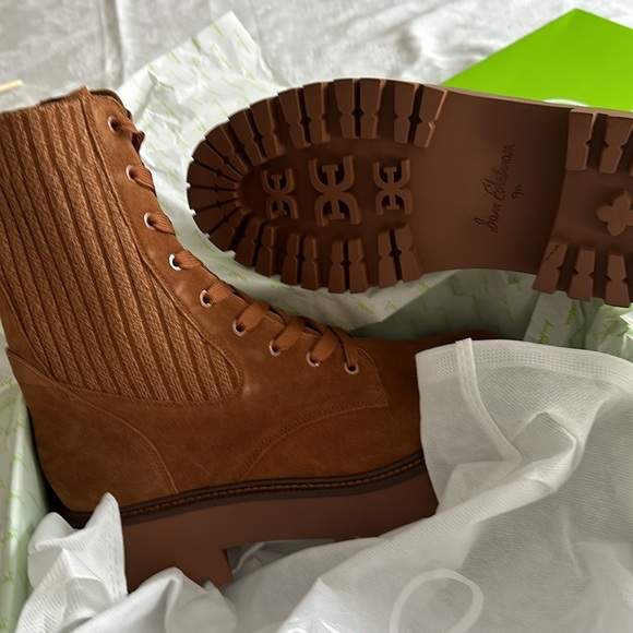 NEW in box SAM EDELMAN evina boot in brown suede size 9.5 - Picture 2 of 5